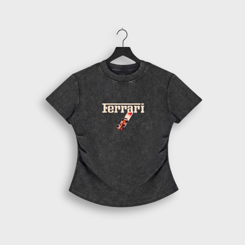 Retro Ferrari Bodycon T-Shirt
