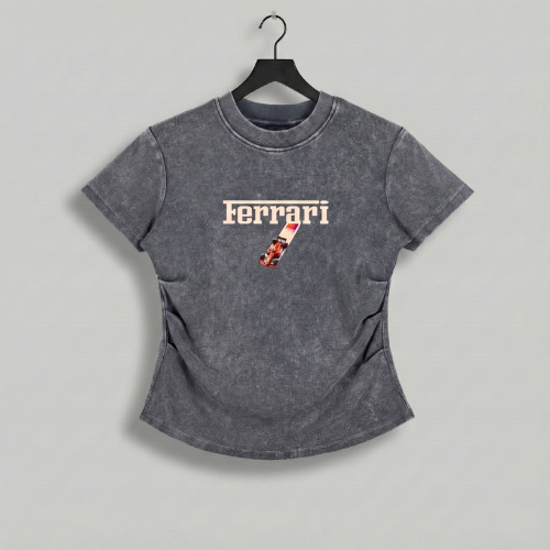 Retro Ferrary Bodycon T-Shirt